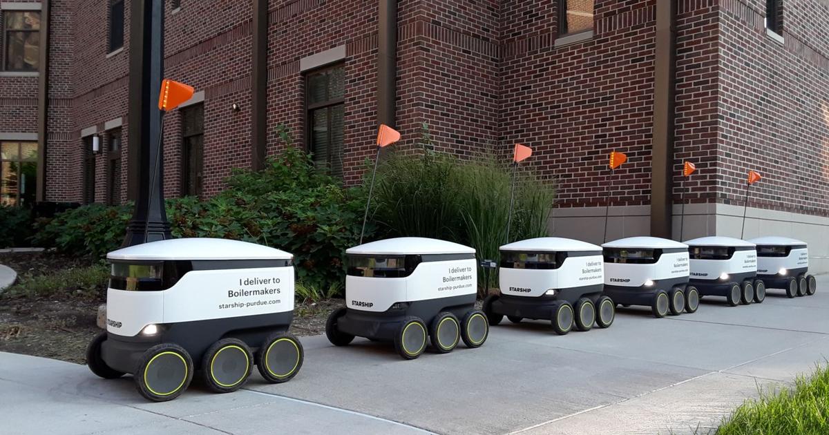 Starship robot on campus